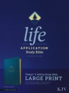 KJV Life Application Study Bible, Third Edition, Large Print, LeatherLike, Teal Blue